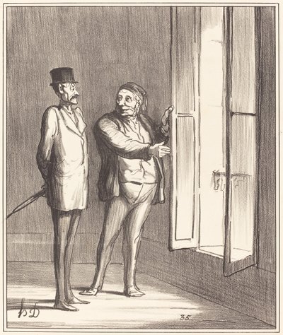 Monsieur sarà molto bene qui... da Honoré Daumier