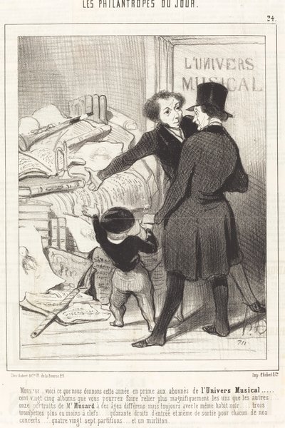 Monsieur... voici ce que nous donnons... en prime... da Honoré Daumier