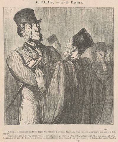 Mossieu ... io sono quel marito a spese del quale da Honoré Daumier