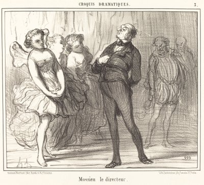 Mossieu il direttore da Honoré Daumier