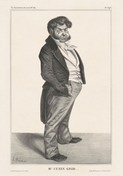 Sig. Cunin Grid...(Cunin-Gridaine) da Honoré Daumier