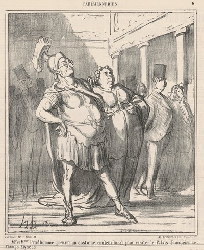 Il Signor e la Signora Prudhomme prendono un... da Honoré Daumier