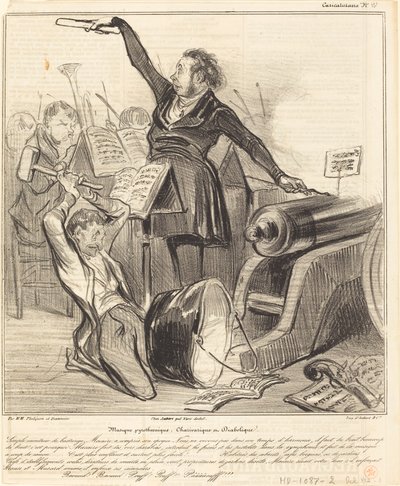 Musica pirotecnica, caricaturale e diabolica da Honoré Daumier