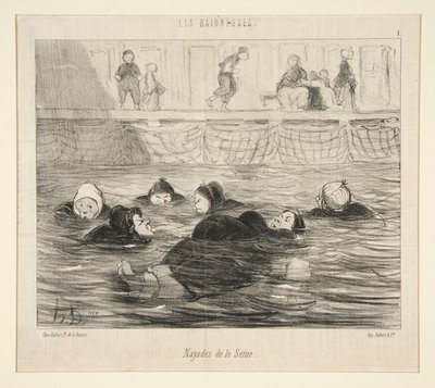 Naiadi della Senna, da Les Baigneuses da Honoré Daumier