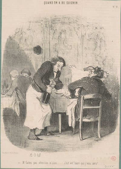 Non fate attenzione signore... da Honoré Daumier