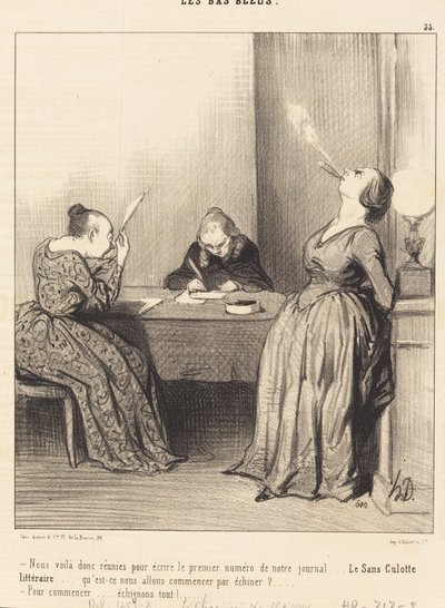 Eccoci... riunite per scrivere il primo numero... da Honoré Daumier