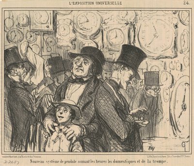Nuovo sistema di pendolo ... da Honoré Daumier