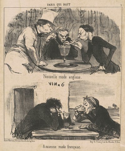 Nuova moda inglese da Honoré Daumier