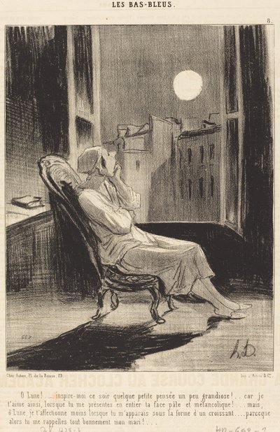 O Luna!... ispirami questa sera qualche piccolo pensiero... da Honoré Daumier