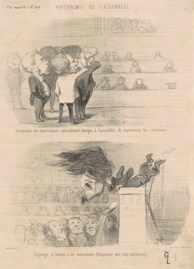 Occupazione dei rappresentanti ... da Honoré Daumier