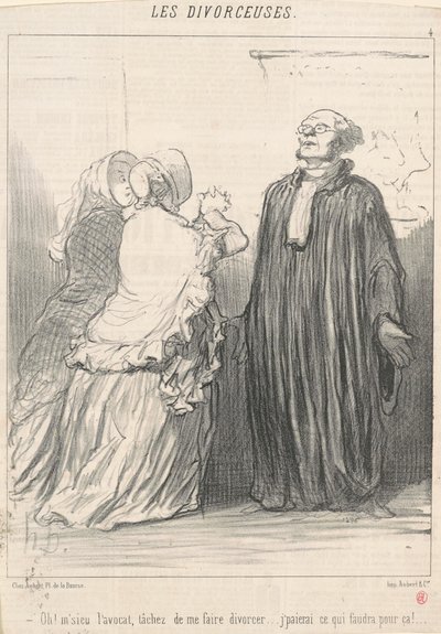 Oh! Signor avvocato, cercate di... da Honoré Daumier