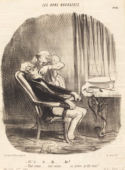 Oh! la... tanto meglio... questo prova che viene! da Honoré Daumier
