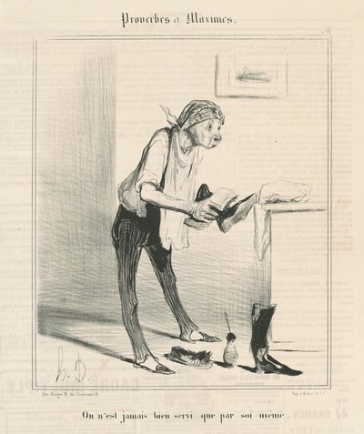 Non si è mai ben serviti che da se stessi da Honoré Daumier
