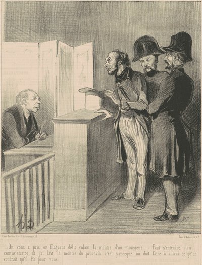 Vi hanno colto in flagrante ... da Honoré Daumier