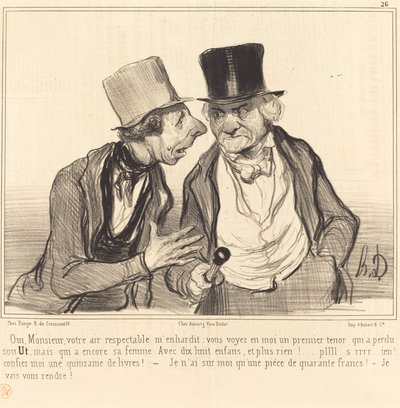 Sì, signore, il vostro aspetto rispettabile mi incoraggia... da Honoré Daumier
