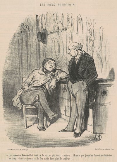 Sì, signor Fremouillet, tutto va di male in peggio da Honoré Daumier