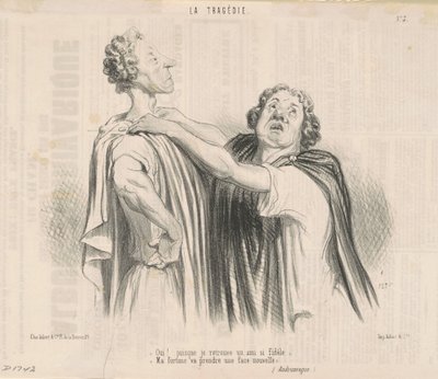 Sì! Poiché trovo un amico così fedele... da Honoré Daumier