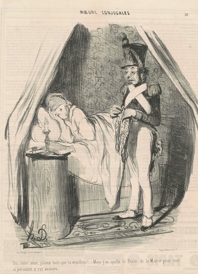 Sì, cara amica, geloso quanto vuoi!... da Honoré Daumier