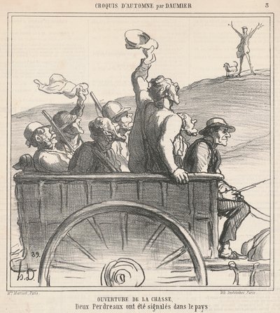 Apertura della caccia da Honoré Daumier