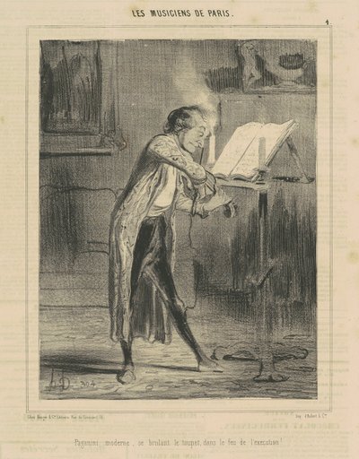 Paganini moderno da Honoré Daumier