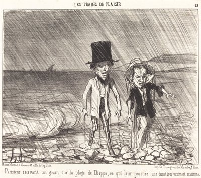 Parigini che ricevono un grano... da Honoré Daumier