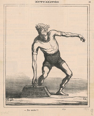 Pas mèche!!! da Honoré Daumier
