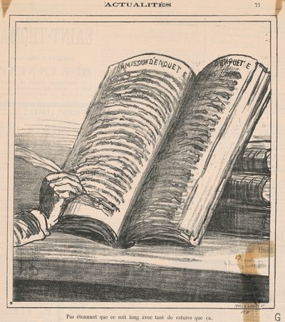 Pas étonnant que ce soit long ... da Honoré Daumier