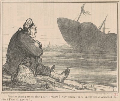 Passeggero che ha pagato... per andare a New York da Honoré Daumier