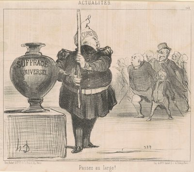 Passate al largo! da Honoré Daumier