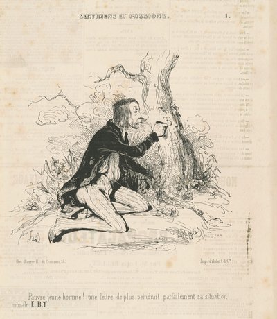 Povero giovane! da Honoré Daumier