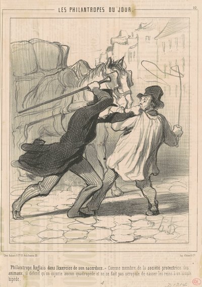 Filantropo inglese in esercizio... da Honoré Daumier