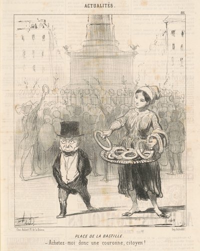 Place de la Bastille da Honoré Daumier
