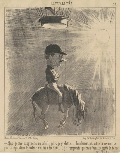 Più mi avvicino al sole... da Honoré Daumier