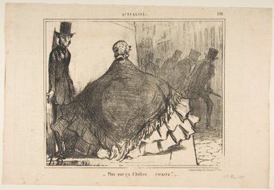 Plus que ça dballon...excusez!, da Actualités, pubblicato in Le Charivari da Honoré Daumier