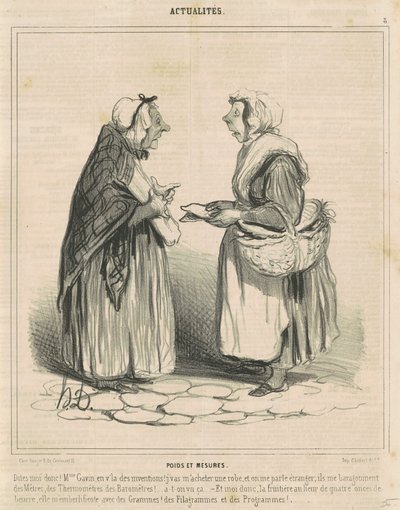 Pesi e misure da Honoré Daumier