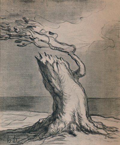 Povera Francia! Il tronco è devastato, 1871, 1946 da Honoré Daumier