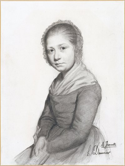 Ritratto di una ragazza (Jeannette) da Honoré Daumier