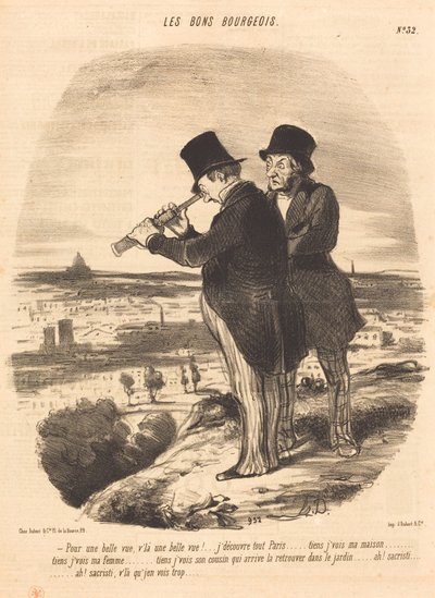 Per una bella vista, ecco una bella vista!... da Honoré Daumier