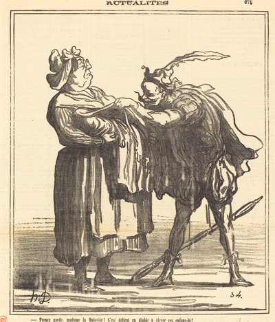 Attenzione, signora Maggioranza! da Honoré Daumier