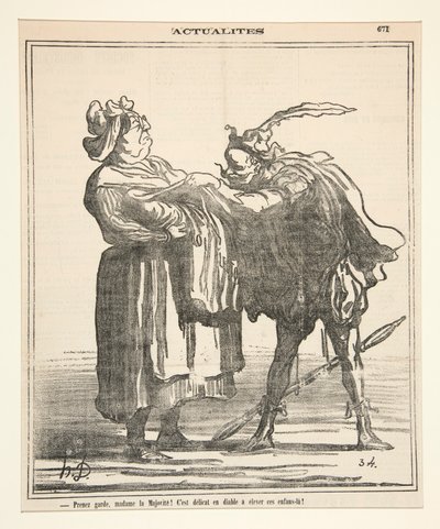 Prenez garde, madame la Majorite! da Honoré Daumier
