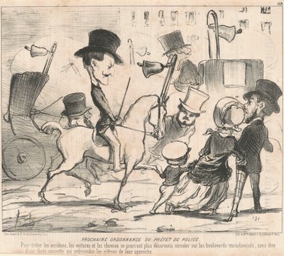 Prossima ordinanza del prefetto di polizia da Honoré Daumier