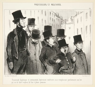 Passeggiata igienica da Honoré Daumier