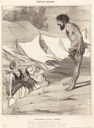 Presentazione di Ulisse a Nausicaa da Honoré Daumier
