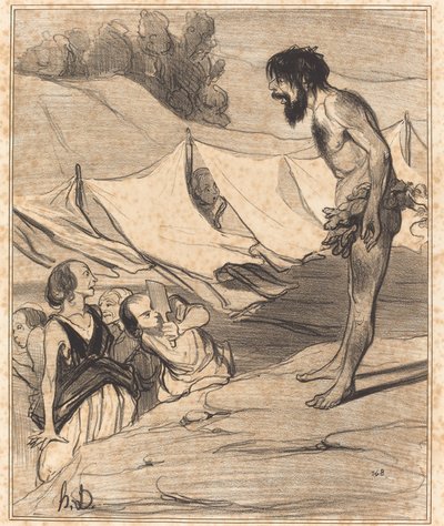 Presentazione di Ulisse a Nausicaa da Honoré Daumier