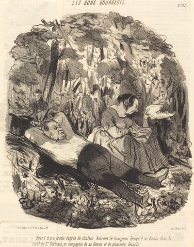 Quando ci sono trenta gradi di calore... da Honoré Daumier