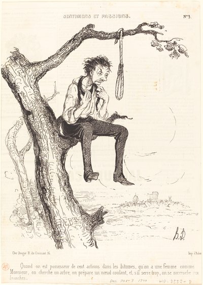 Quando si è possessori di cento azioni... da Honoré Daumier
