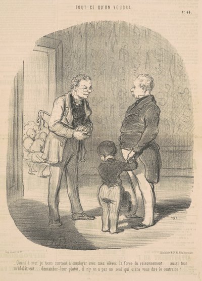 Quanto a me, tengo a impiegare ... la forza del ragionamento da Honoré Daumier