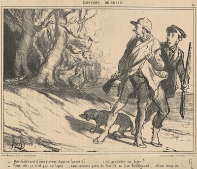 Che diavolo ci può essere in quel cespuglio? da Honoré Daumier