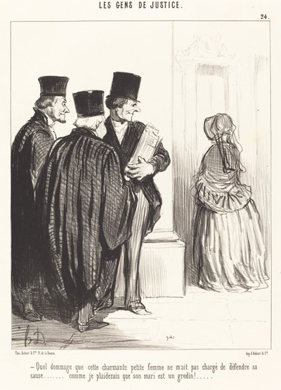 Che peccato che questa affascinante donna da Honoré Daumier