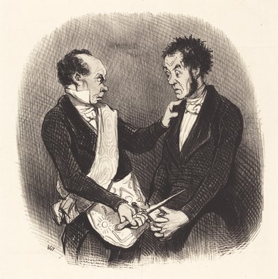 Ricevimento di un Massone da Honoré Daumier